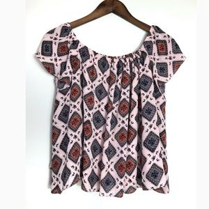 ELIZABETH AND JAMES Silk Blouse Top Sz S